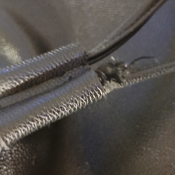 💕Victoria's Secret Fringe Black Faux Leather Backpack💕 - Picture 6 of 8